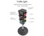 Traffic Light Toy Height Adjustable Kids Toy Educational Sound Flashing Traffic Carousel 5