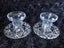 Elegant pair of crystal candle holders 247/7 Carousel 1