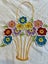 A stunning hand embroidered vintage Linen Tablecloth Carousel 2