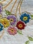 A stunning hand embroidered vintage Linen Tablecloth Carousel 3