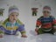 PANDA BABY TODDLER 9 Outfits 8ply Double Knitting PATTERNs 35-50cm Carousel 2
