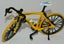 Model Diecast Alloy 1:10 Road Bike - Yellow Carousel 7