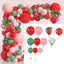 130Pcs Red And Green Strawberry Balloon Arch Kit Berry Sweet Birthday Party D... Carousel 1