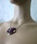 STUNNING MULTI STONE PENDANT IN BURGUNDY, PINK AND CLEAR WITH AURORA BOREALIS Carousel 3