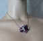 STUNNING MULTI STONE PENDANT IN BURGUNDY, PINK AND CLEAR WITH AURORA BOREALIS Carousel 2