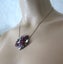STUNNING MULTI STONE PENDANT IN BURGUNDY, PINK AND CLEAR WITH AURORA BOREALIS Carousel 5