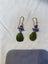 Earrings with beads and glass pendant Carousel 1