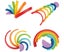 Montessori Wooden Rainbow Toy Colored Arch Bridge Blocks Set Shape Sorting Carousel 3