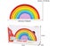 Montessori Wooden Rainbow Toy Colored Arch Bridge Blocks Set Shape Sorting Carousel 4