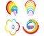 Montessori Wooden Rainbow Toy Colored Arch Bridge Blocks Set Shape Sorting Carousel 5