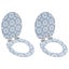 Wc Toilet Seats 2 Pcs With Soft Close Lids Mdf Porcelain Design Xiibbx Carousel 1