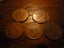 Australia Penny Coins x 5 Carousel 1