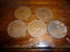 Australia Penny Coins x 5 Carousel 5