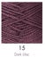 NZ Wool - 8 ply - Red Hut- Dark Lilac Carousel 1