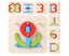 Wooden Letter Number Shape Puzzle Educational Board Game Block Kids Children Toy Carousel 3