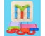 Wooden Letter Number Shape Puzzle Educational Board Game Block Kids Children Toy Carousel 4