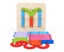 Wooden Letter Number Shape Puzzle Educational Board Game Block Kids Children Toy Carousel 6