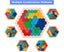 Wooden Puzzle Wooden Hexagon Puzzle Shape Block Tangram Brain Teaser Toy Ge Carousel 3