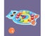 Wooden Clock Vibrant Color Clock Learning Educational Cartoon Animal Shape Carousel 8