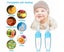 2 Pieces Baby Silicone Feeding Bottle Spoon Baby Food Feeder Carousel 3