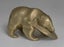 BRASS BEAR WITH SALMON FISH Carousel 1