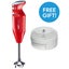 Bamix 350W Maxx Immersion Stick Blender Red + FREE Wet/Dry Processor (Swiss) Carousel 1