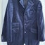 Ciro Citterio Stunning Retro Vintage Steel Blue Rich 72% Cotton Velvet suit 32 Carousel 1