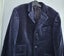 Ciro Citterio Stunning Retro Vintage Steel Blue Rich 72% Cotton Velvet suit 32 Carousel 4