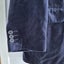 Ciro Citterio Stunning Retro Vintage Steel Blue Rich 72% Cotton Velvet suit 32 Carousel 8