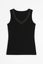 Womens Thermal Cotton Singlet Sleeveless Motif Top Base Layer Underwear in Black Carousel 3