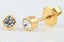 Ear Piercing Unts. Gold/Clear. Carousel 1