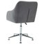 Swivel Dining Chair Light Grey Fabric Xntalk Carousel 4