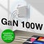 Laser 100W PD GaN Fast Charger with 4-Port USB-C & USB-A Carousel 2