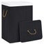 Bamboo Laundry Basket With Single Section Black Laundry Baskets & Hampers Carousel 3