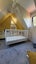 White cot and mattress Carousel 1