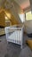 White cot and mattress Carousel 2