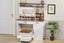 DAPHNE Tempered Glass Top Dressing Table with LED Mirror & Swivel Storage Stool Carousel 3