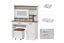 DAPHNE Tempered Glass Top Dressing Table with LED Mirror & Swivel Storage Stool Carousel 4