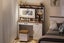 DAPHNE Tempered Glass Top Dressing Table with LED Mirror & Swivel Storage Stool Carousel 5