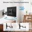 Full Motion TV Monitor Wall Mount Bracket Articulating Arms Swivel Carousel 4