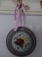 Small Pretty Petit Point Cross-stitch in Wee Hanging Frame Carousel 5