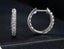 3mm Moissanite Hoop Earrings in 14K/925 Carousel 2