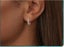 3mm Moissanite Hoop Earrings in 14K/925 Carousel 4