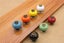 Red Round Ceramic Knob Bronze Tip & Base w Bolt [CLEARANCE] Carousel 3