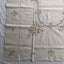 Vintage Floral Embroidered Large Tablecloth Carousel 18