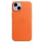 Apple Leather Case with Magsafe for iPhone 14 - Orange Carousel 1