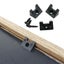 50X Black Plastic Picture Photo Frame Back Board Backboard Hold Clip Snap Fixing Carousel 1