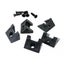 50X Black Plastic Picture Photo Frame Back Board Backboard Hold Clip Snap Fixing Carousel 3