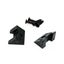 50X Black Plastic Picture Photo Frame Back Board Backboard Hold Clip Snap Fixing Carousel 5