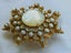Vintage 50s 60s Signed Florenza Brooch Pendant Necklace Irridescent Star Cluster Carousel 3